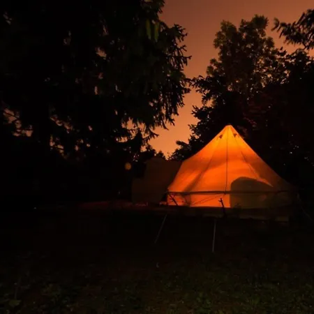 Cosy Wooden Cabin And Bell Tent In Leafy Budapest Feriehus